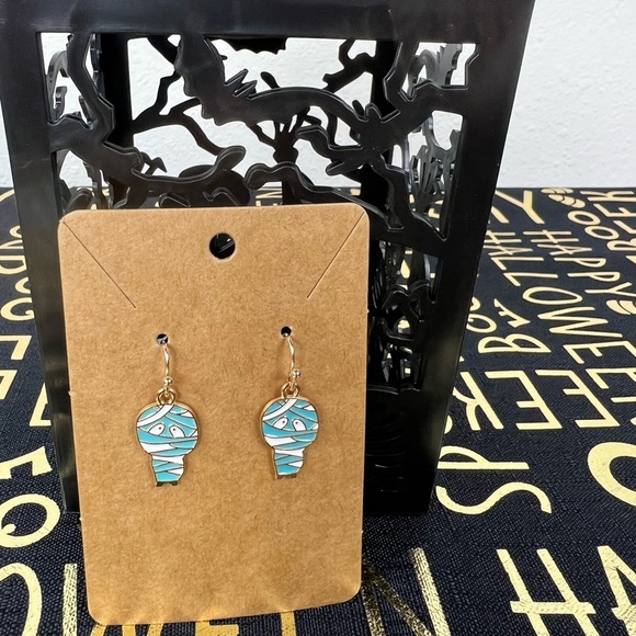 Halloween Earrings - Mummy - Picture 3 of 4